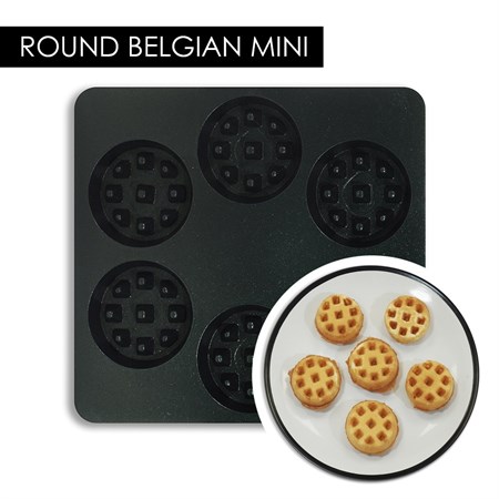 Linello Multi Waffle 6 x Mini Round Plates (Set of 2)